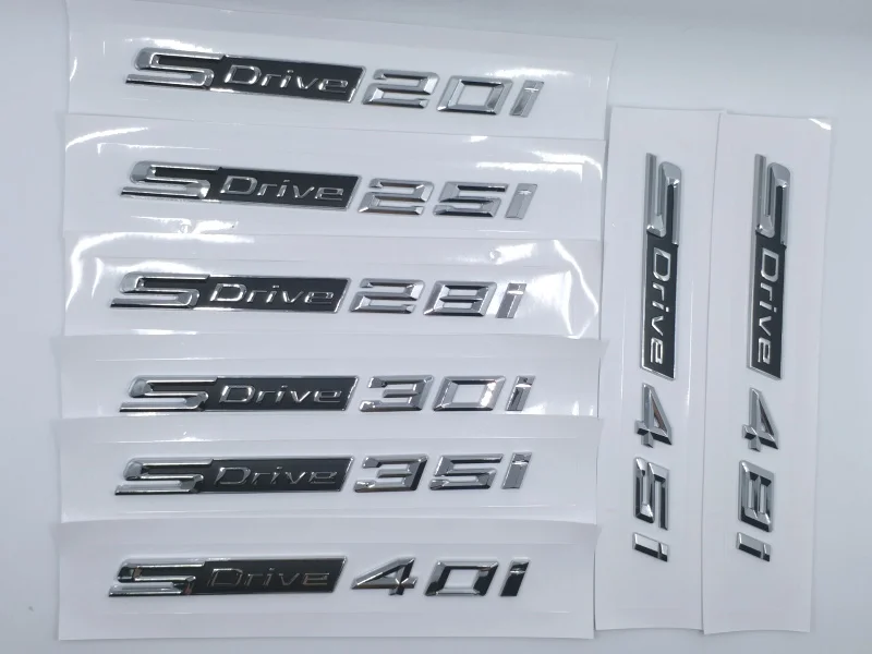 

Car Trim Styling Sticker For BMW X1 X3 X4 X5 x6 Series Sdrive 20i 25i 30i 35i 40i 45i 48i 50i Emblem Badges Logo Letters