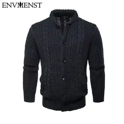 Env Для мужчин st Для мужчин кардиган свитер мода зима теплый вязаный свитер Повседневное мужские Боты Пальто Для мужчин верхняя одежда