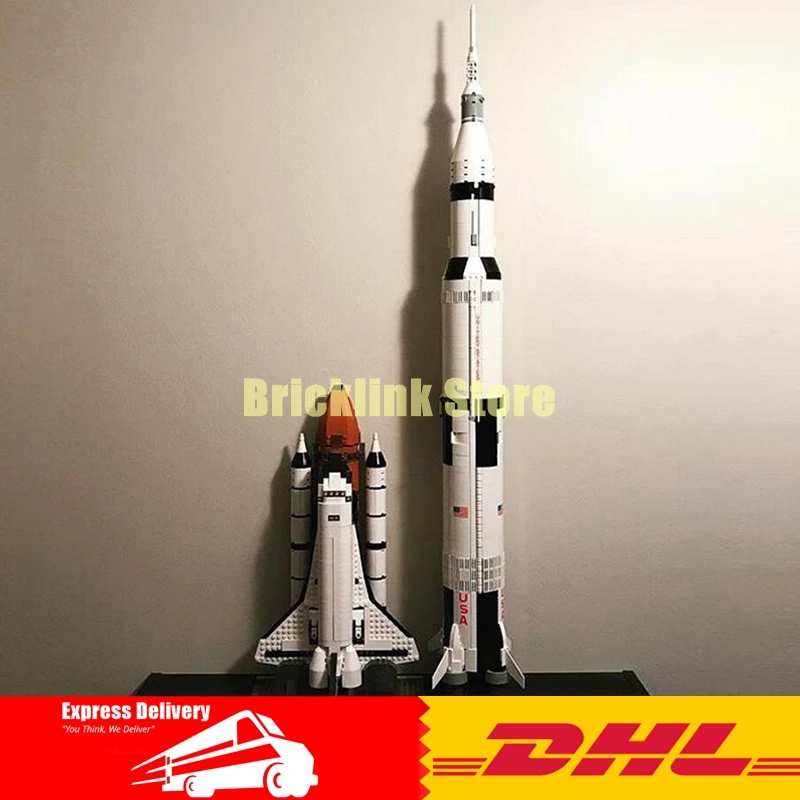 LEPIN 16014 Out of Print Space Shuttle Expedition+37003 Apollo Saturn V Launch Vehicle Building Blocks Bricks Toys 10231 21309 LEPIN 16014 Out of Print Space Shuttle Expedition+37003 Apollo Saturn V Launch Vehicle Building Blocks Bricks Toys 10231 21309
