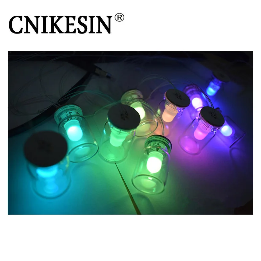 

CNIKESIN DIY Kits Creative 51 MCU DIY Electronic Design Kit RGB Full Color Glaze LED Small Bell Campanula Lamp 10pcs bottles