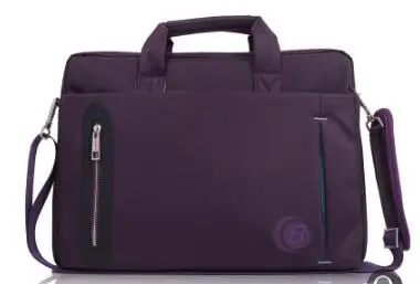 Водонепроницаемая нейлоновая 15,4 15,6 17 17,3 дюймов сумка на плечо для ноутбука деловая сумка для мужчин сумка-мессенджер для macbook PRO сумка черная 2619 - Цвет: Purple 2619