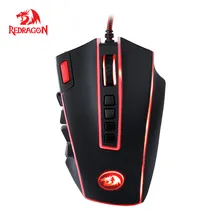 Redragon Gaming Mouse 24000 DPI 24 Buttons Ergonomic Design For Desktop Computer Accessories Programmable Laser Mice Gamer MMO