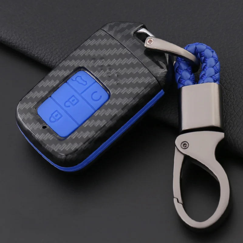 

2019 Anti-fall Carbon fiber silicone Car Key Cover Case For Honda Hrv Civic 2017 Accord 2003-2007 Cr-v Freed Pilot Auto Shell