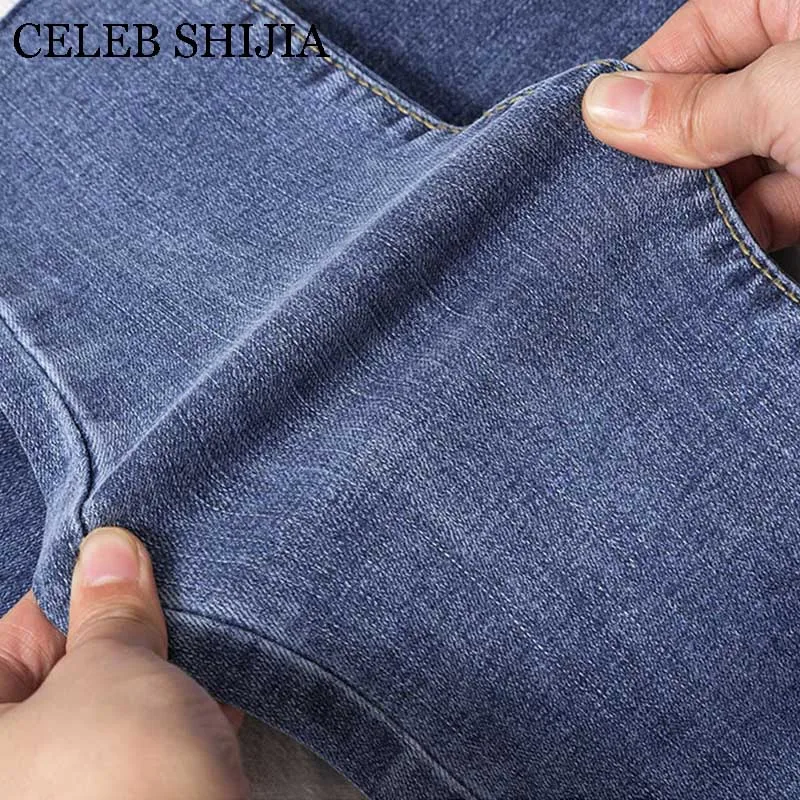 Джинсы женские синие брюки с высокой талией джинсовые женские брюки эластичные обтягивающие узкие эластичные женские штаны размера плюс S-XL 8218