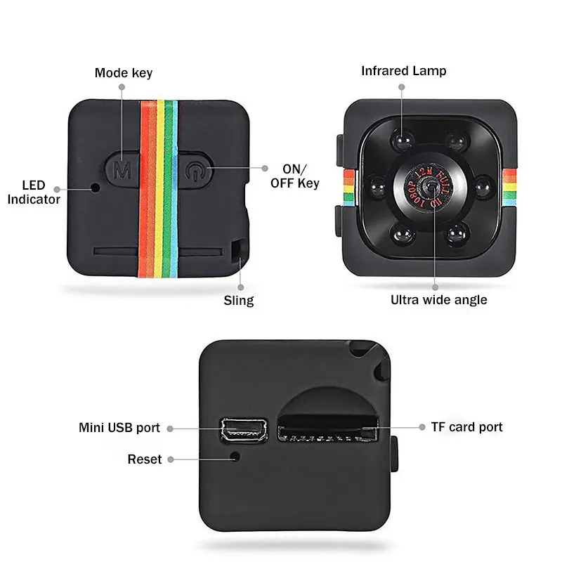  Visione Notturna di HD DVR della Macchina Fotografica Mini Video Recorder DVR Macchina Fotografica 
