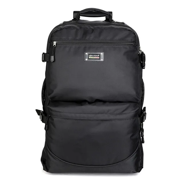CARRYLOVE Высококачественная дорожная вместительная багажная сумка на колесиках, многофункциональная сумка для багажа - Цвет: Черный
