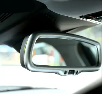 

Auto Accessories Matte Car Styling Interior Mirror Frame Cover For Alfa Romeo Giulia / Stelvio 2017 2018 High-quality