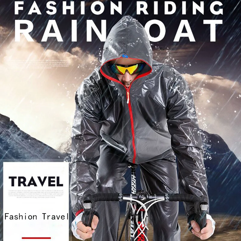 

Bicycle riding raincoat ultra light portable split raincoat rain pants unisex fashion raincoat outdoor sports waterproof suit