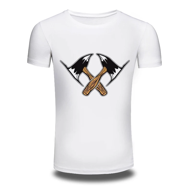 DY 189 Hotsales font b Mens b font Axe Printing Tee font b Shirt b font