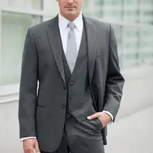 Индивидуальный дизайн, темно-серые смокинги для жениха, дворцовые Женихи, мужской Лучший мужской костюм, мужские свадебные костюмы, костюм жениха(куртка+ брюки+ жилет+ галстук