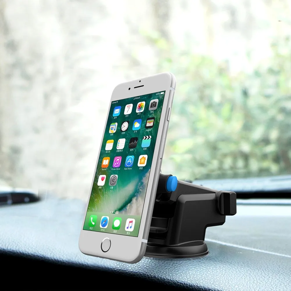 Автомобильный держатель для телефона на присоске, 360 крепление в машину, подставка без магнитной поддержки, мобильный сотовый телефон, смартфон для iPhone 11 Pro Max Xiaomi