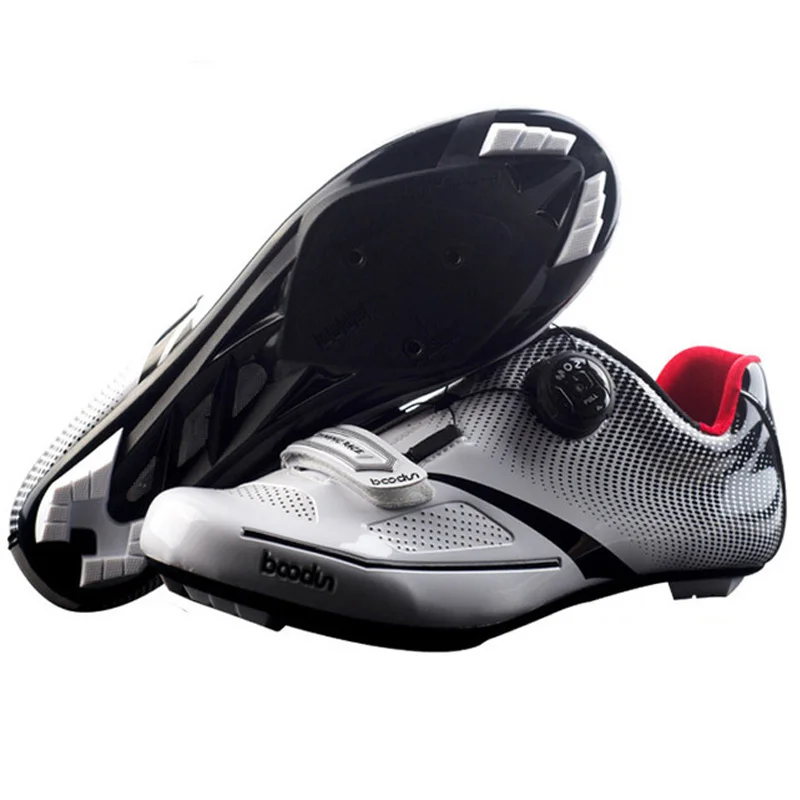 Boodun Pro Self Locking Cycling font b Shoes b font Men Breathable Road Bike font b