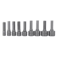 9pcs 5mm-13mm Nozzles Nuts Hex Socket Sleeve Nozzles Nut Driver Set Drill Bit Adapter Hex Power Tools 2019 9pcs set 5mm 13mm hex socket sleeve nozzles magnetic nut driver set drill bit adapter hex power tools