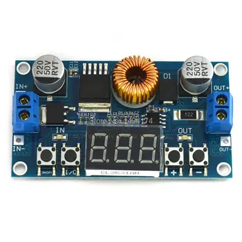 

WQScose Q8S-120 Adjustable 5-36V to 1.2-32V 5A 75W DC Step Down Power Supply Buck Converter Module Voltmeter 36V 24V 12v 5v 9v