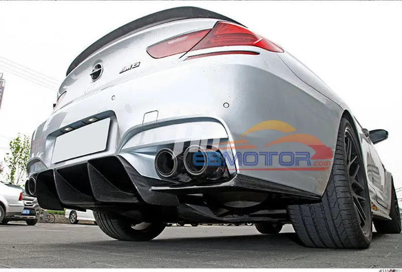 V style Real Carbon Fiber Rear Diffusr For BMW F06 F12 F13 M6 Grand Coupe 640i 650i 2014UP B371