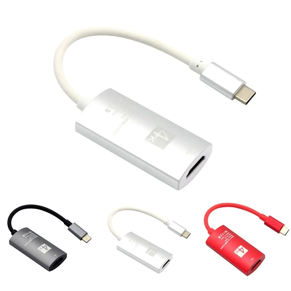 Кабель адаптер type C USB к HDMI для samsung S8 S9 Plus Note 9 P20 Pro Lot OB1 универсальный экран