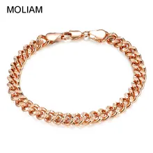 MOLIAM никогда не выцветает браслет из нержавеющей стали для мужчин и женщин Новое поступление звено цепи ручной браслет и ювелирные изделия MLBL065