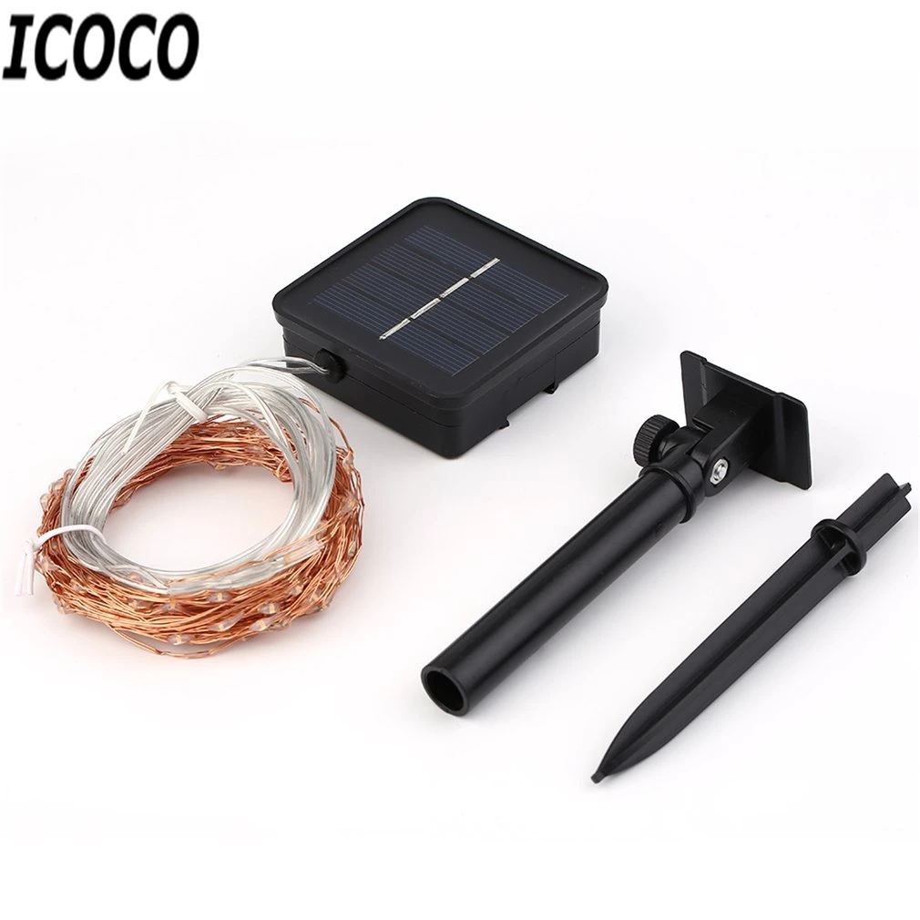 

ICOCO 1pcs 10M/12M/15M/20M Super Long LEDs Copper Wire Lights 8 Modes Indoor Outdoor Wedding Christmas Party String Light Decor