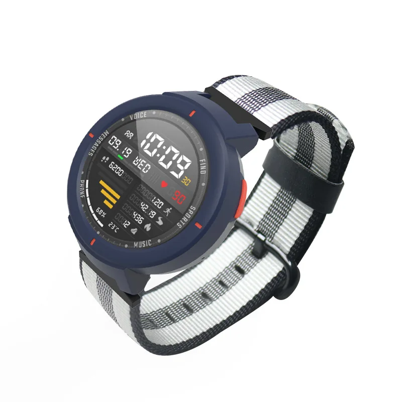 

2019 New Canvas Nylon Watch Bands Replacement Bracelet Belt for Xiaomi Huami Amazfit Verge 3 Strap Band Colorful wrist strap