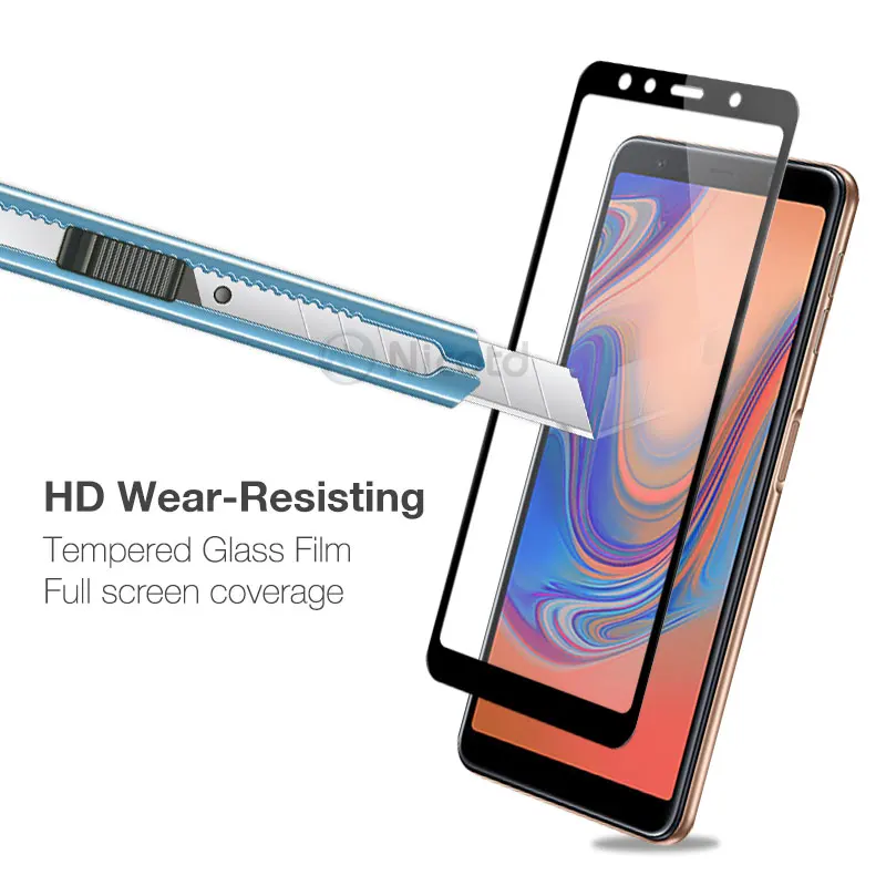 For Samsung Galaxy A7 2018 Tempered Glass For Samsung A7 2018