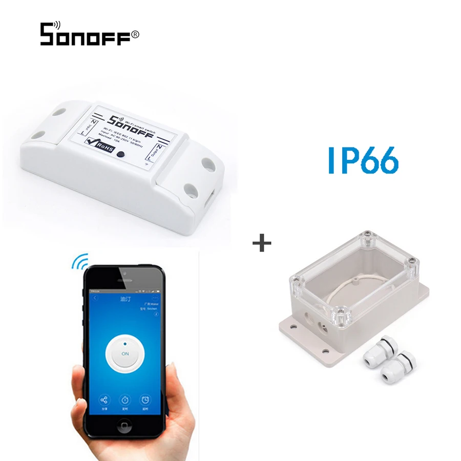 Беспроводной Wifi переключатель Sonoff интеллектуальное реле для домашней