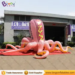 Высокое качество 8 метров гигантский надувной Осьминог Подгонянный хот-дог Тип вспыхивающий Осьминог для дисплея надувные игрушки