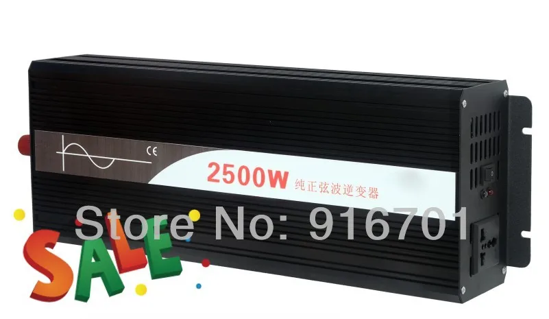 

Factory Sell 2500W Pure Sine Wave Inverter 12VDC, 220V AC Power Inverter, Solar Inverter