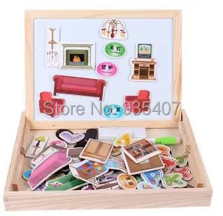 

Magnetic fight fight music sketchpad wooden ball home knowledge learning jigsaw puzzle wooden puzzle toy box