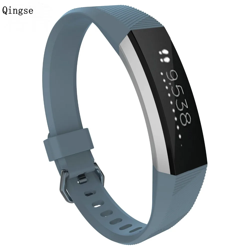 Odog черный мягкий ТПУ Браслет TPE браслет ремешок для Fitbit Alta HR/Alta/ACE умный ремешок с саржевой заменой L S