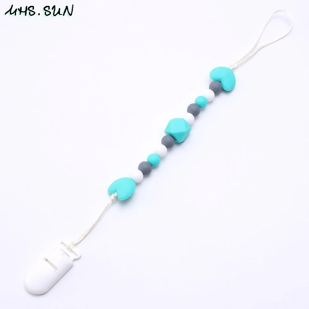Without teether MHS. SUN детская силиконовая соска с зажимом на цепочке Милая черепаха для прорезывания зубов для новорожденных Жевательная Прорезыватель для зубов держатель на цепочке для кормления ювелирные изделия - Окраска металла: Without teether