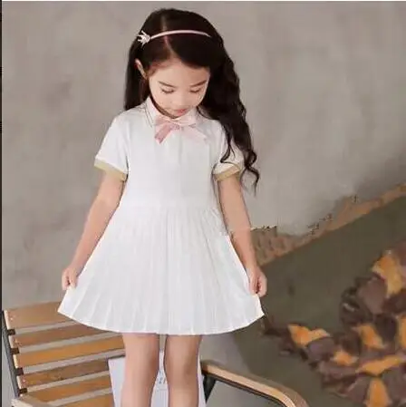 

European Girl Dresses 2019 summer Kids Cotton Dresses Sweet Girls Princess Dress Fashion Children Clothes Kids Clothing