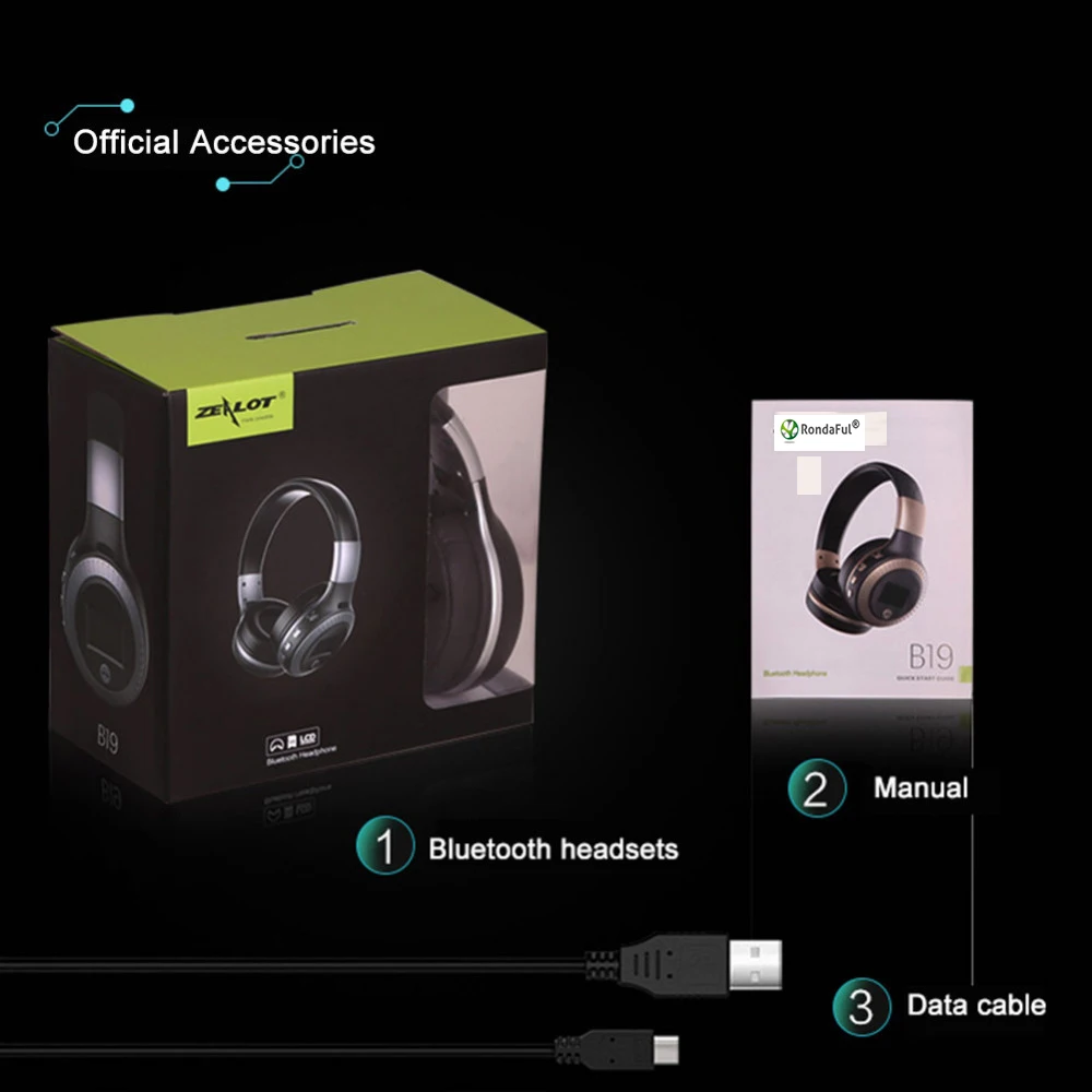 Стерео беспроводные Bluetooth наушники гарнитура со светодиодным микрофоном для