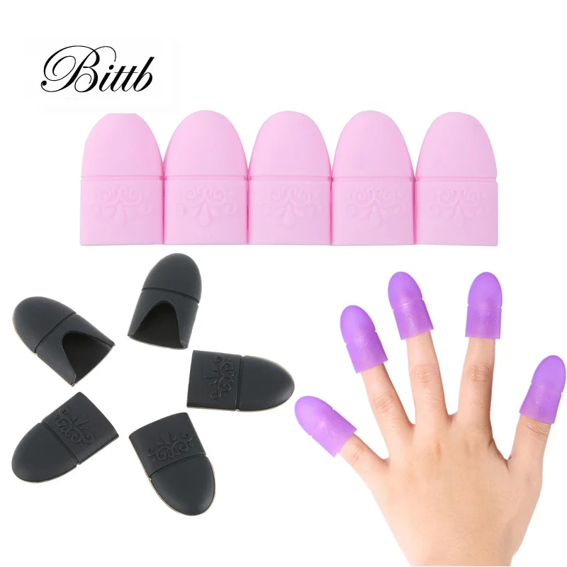 5 шт. силиконовые зажимы для снятия гель лака ногтей|gel nail polish remover|gel removernail remover |