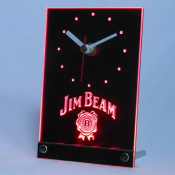 

tnc0478 Jim Beer Table Desk 3D LED Clock