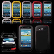 Luxury Dirt proof Shockproof Waterproof Case For Samsung Galaxy S3 S4 S5 S6 Heavy Duty Armor Aluminum Metal Cover Gorilla Glass