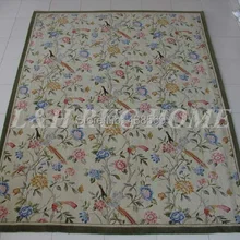 10'x14 90 линии savonnerie коврик, ручной работы шерстяной ковер, классический дизайн