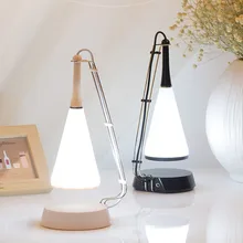 Креативный Bluetooth аудио Настольная лампа с беспроводной зарядкой для Светодиодный протектор для глаз