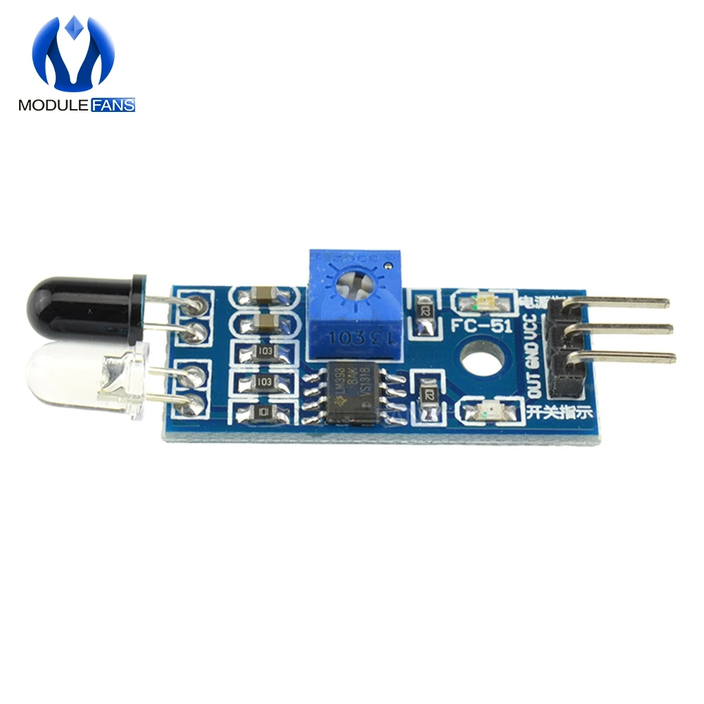 ИК инфракрасный модуль датчика избежания столкновений для Arduino Smart Car Robot 3