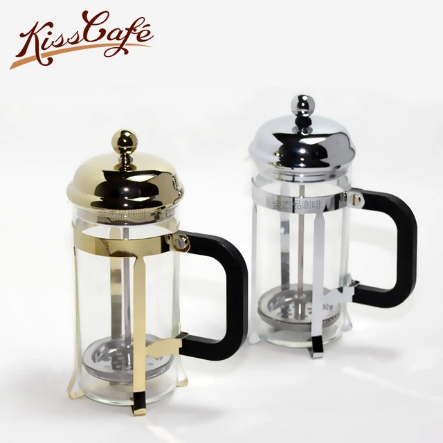 Best Price 350ml Glass Hollow French Press Coffee Maker Tea Pot French Cafetiere Permanent Coffee Filter Baskets Espresso Kitchen Tea Maker