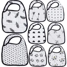 Муслин Хлопок Детские нагрудники бандана для новорожденных Babador Кормление Smock Infantil слюнявчик аксессуары для шарфа слюны полотенце мягкие детские вещи