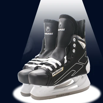 Winter Adult Teenagers Kids Professional PU Thermal Warm Thicken Ice Hockey Skates Shoes With Ice Blade Comfortable Beginner