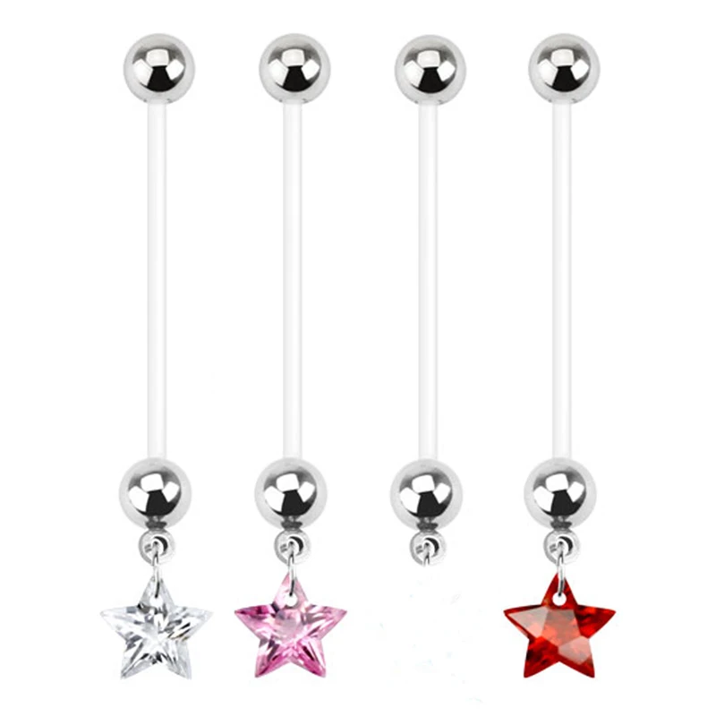 Fashion Surgical Steel Women Pregnant Belly Button Rings Navels Dangle