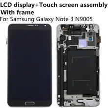 LCD Display + Touch Screen Digitizer Panel Glass Lens Assembly with Frame For Samsung Galaxy Note 3 Note3 N9005 5.7″ Replacement