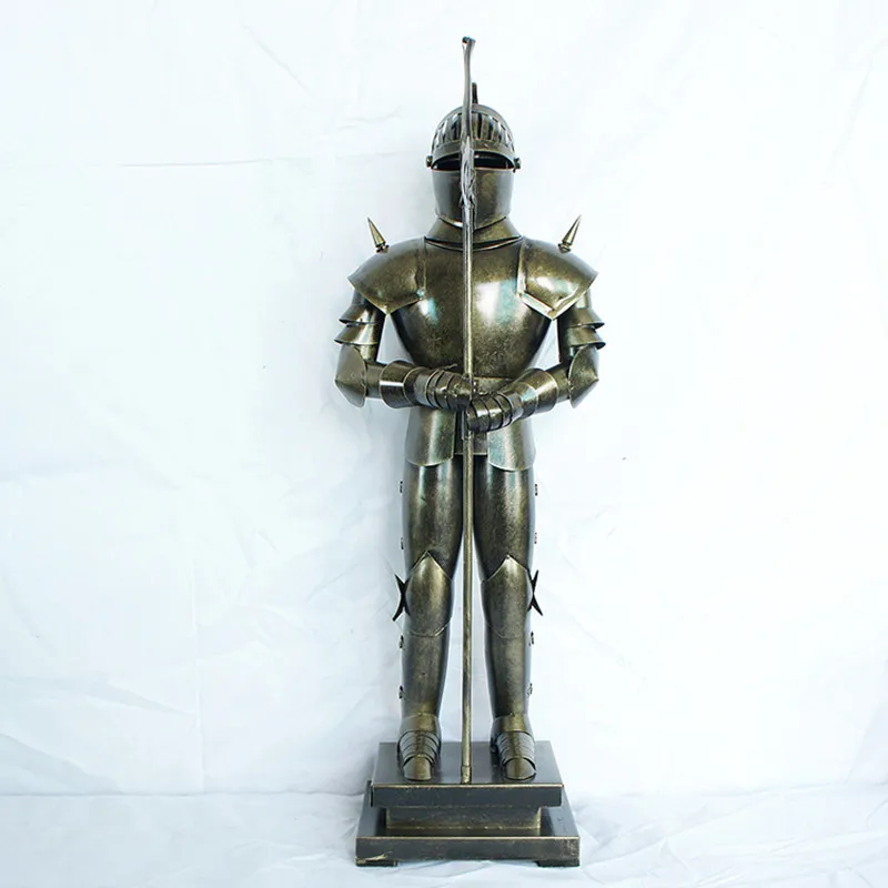 

1/6 57CM Game of Thrones Iron man Warrior Vintage Metal European Soldier Armor Creative Metal Art Style Crafts Retro M179