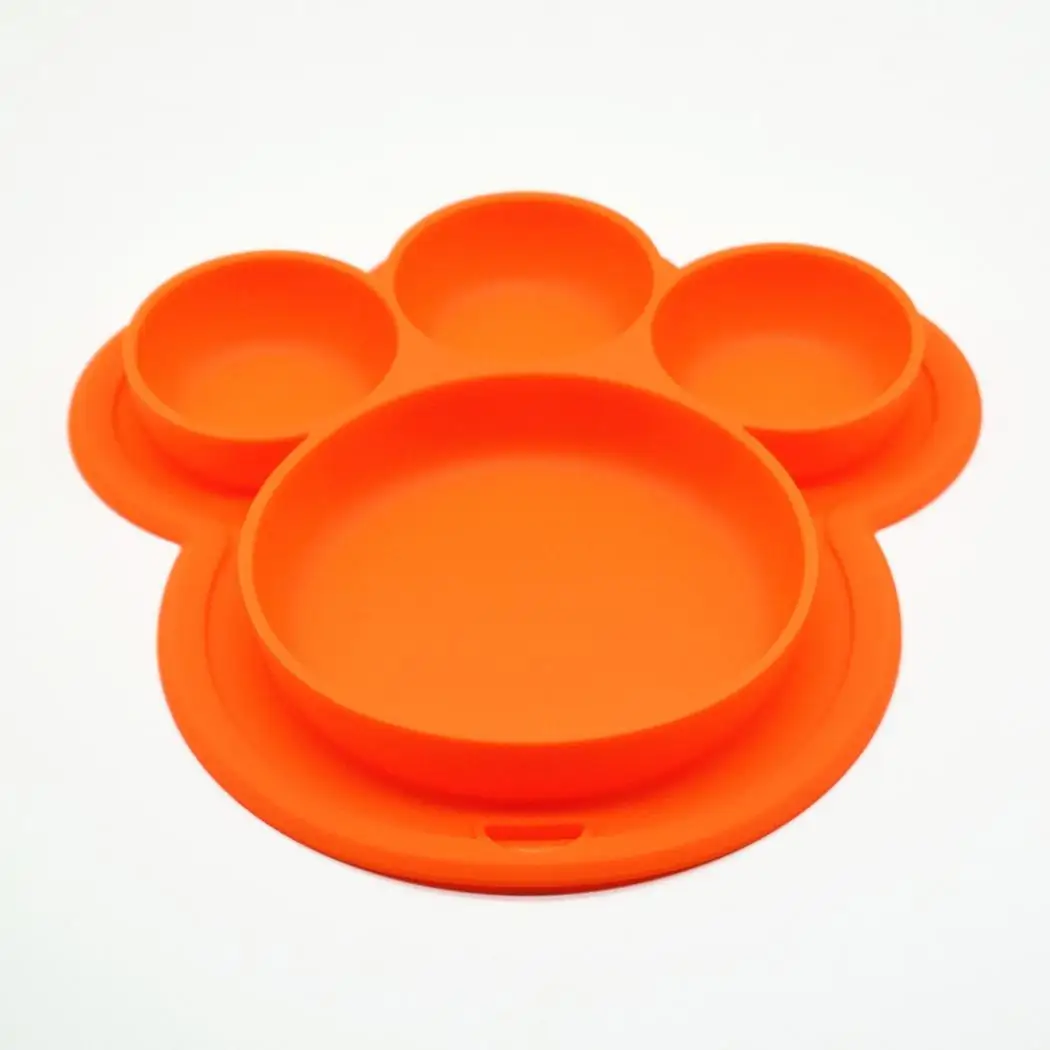 

Baby Plate for kids with Lid Silicone Baby Bowl Suction BPA Free Feeding Baby Tableware Children Dining Dishes