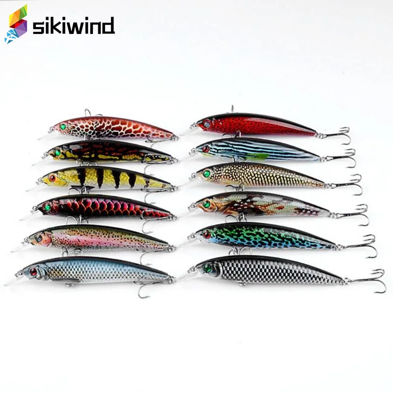  1pc Fishing Lure Deep Swim Hard Bait Fish Tackle 11CM 13.4G Float Minnow Fishing Wobbler Japan Pesc