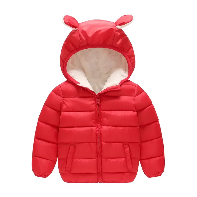 COOTELILI Baby Toddler Boys' Winter Clothing Thicken Cotton Fleece Warm Parka Jacket For Girls Infant Overcoat 90-130cm (5)