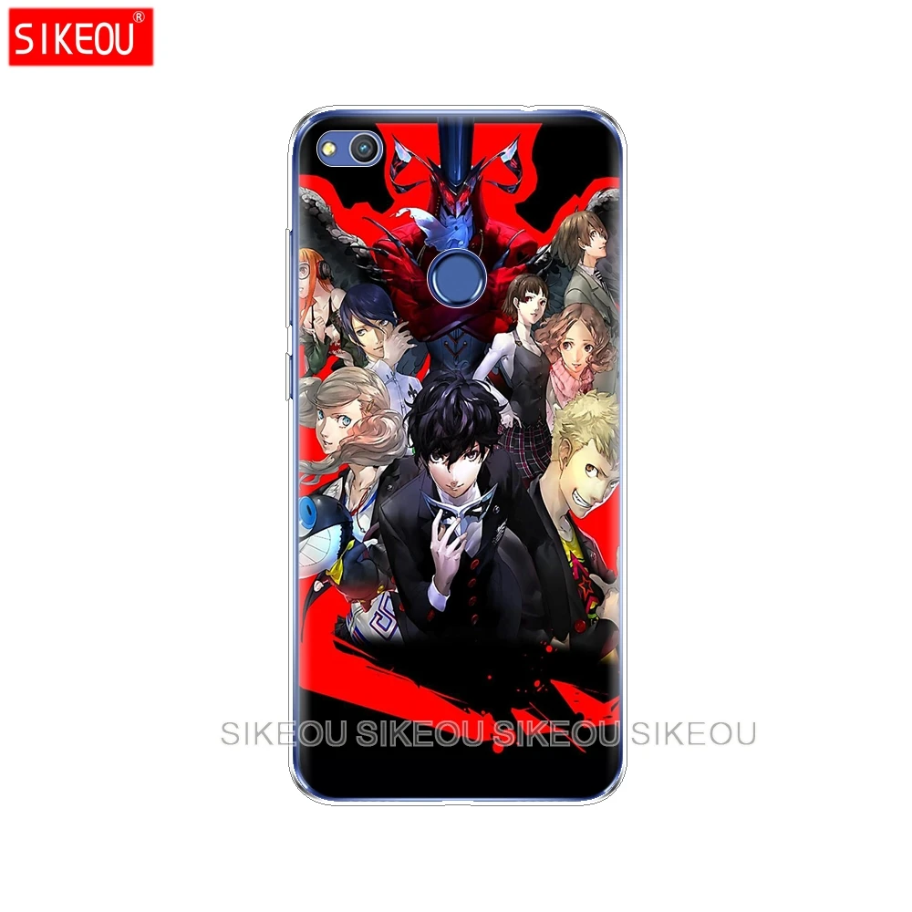 Силиконовый чехол для телефона Huawei P20 P7 P8 P9 P10 Lite Plus Pro 2017 P Smart 2018 Persona 5|Бамперы| |