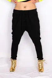 Повседневные спортивные брюки женские летние хип-хоп женские шаровары мешковатые хлопковые обтягивающие черные танцевальные Стрейчевые
