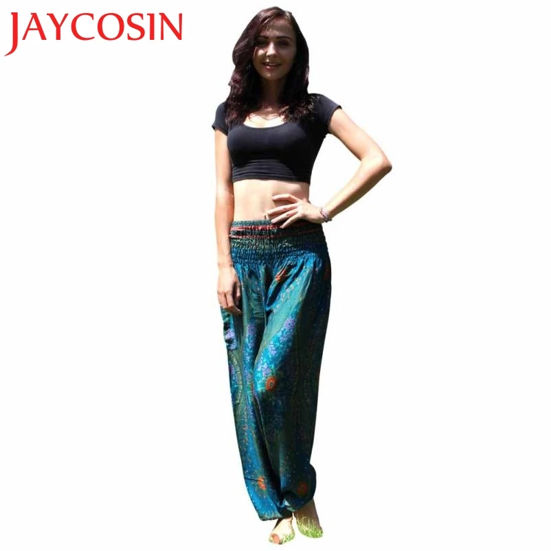 JAYCOSIN Новинка 2018 мужские и женские тайские шаровары Boho Festival Hippy Smock брюки с высокой